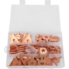 110 pcs Dent Pulling Puller Rings,Dent Pulling Triangles, Triangle and Round for Car Body Welding Repair Tool Set, Triangle/New Triangular/Ordinary OT/Thick OT/Round Soldering Combination