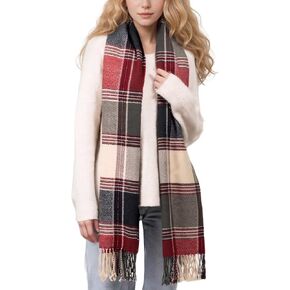 Achillea Long & Wide Scottish Clan Tartan Plaid Cashmere Feel Shawl Wrap Winter Warm Scarf 80" x 30"