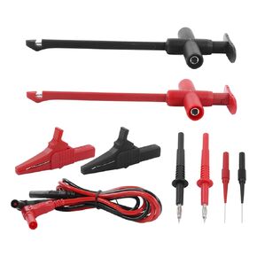Multimeter Test Leads Kit, Double Insulated Electrical Multimeter Test Leads Kit Clip Banana Plug Probe for Electronic Repair Automotive Diagnostics Testing and Repairs