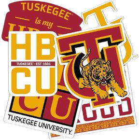 Desert Cactus Tuskegee University Sticker Golden Tigers Sticker Vinyl Decals Laptop Water Bottle Car Scrapbook (T2 HBCU-A)