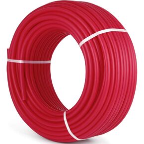 Happybuy Oxygen Barrier PEX Tubing - 1/2 Inch X 500 Feet Tube Coil - EVOH PEX-B Pipe for Residential Commercial Radiant Floor Heating Pex Pipe (1/2" O2-Barrier, 500Ft/Red)