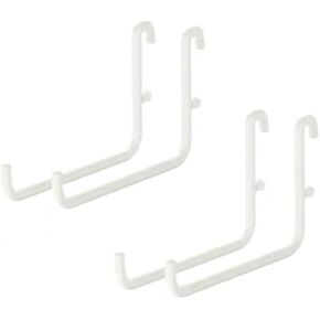 Keepo PEG Board Organizer Accessories ، لوحة ربط مع الملحقات ، والسنانير Pegboard ، وملحقات Pegboard ، و Pegboard Bins (4 خطافات طويلة)