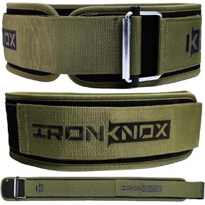 Premium Weight Lifting Belt, 4 Inch Weight Belt for Men and Women with Self Locking Metal Buckle for Maximum Support, Weightlifting Belt for Squat or Deadlift, Durable Gym Belt for Men