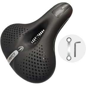Fitness Bike Saddle, Comfortable Gel Bike Seat, Breathable Waterproof Bike Seat Cushion for Men, Universal Bike Seats for Men & Women, Mountain Bike Seat, Dynamic Bicycle Seat