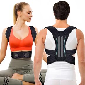 Mercase Posture Corrector for Men & Women, Adjustable Back Brace for Upper Back & Shoulder Support, Pain Relief & Better Posture, Large(32-39 inches)