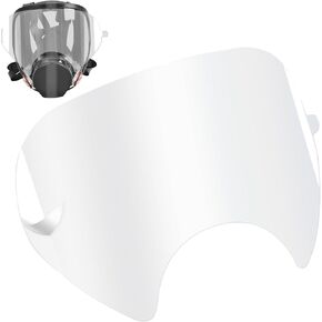 40 Pack Peel Off Lens Cover Compatible for 3M 6885, 6000, 6700, 6800, 6900 Series Respirator Mask, Protective Cover for 6800 Mask