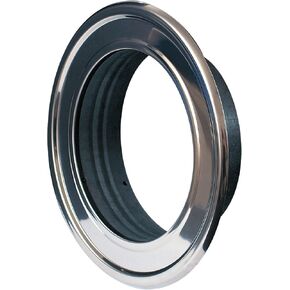 6" Inch Pipe Collar Ducting Finishing Rosette Duct Metal Ceiling Valve/Vent Flange Hose Spigot Tube End (Stainless Steel, 6")