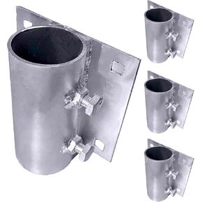 Dock Hardware Galvanized Dock Pipe Leg Holder/Sleeve,Heavy Duty Side Leg Pipe Holder