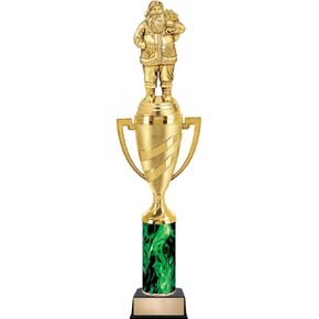 Crown Awards Personalized Christmas Trophy, 14" Santa Claus Trophy Prize, Personalize with Free Engraving Prime