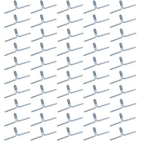 heyous 50PCS 50x17mm Silver Lawn Chair Webbing Clips Spring Steel Lounge Chair Sofa Chair Furniture Webbing Clip Metal Fittings