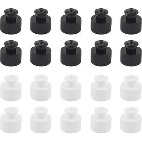20PCS Water Bottle Push-Pull Replacement Caps 28mm Water Bottle Cap Top pp Handy Cap Detergent Pull-Off Cap Black White 10pcs Each for Travel Stadium Sporting