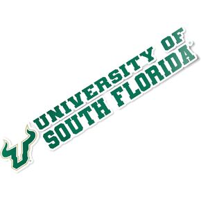 Desert Cactus University of South Florida USF Bulls Name Logo Vinyl Decal Laptop Water Bottle Car Scrapbook (8 Inch Sticker)