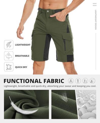 Cycorld Mens-Mountain-Pike-Shorts ، ركوب الدراجات ، المشي لمسافات طويلة ، شحنات ، شورتات في الهواء الطلق in Kuwait