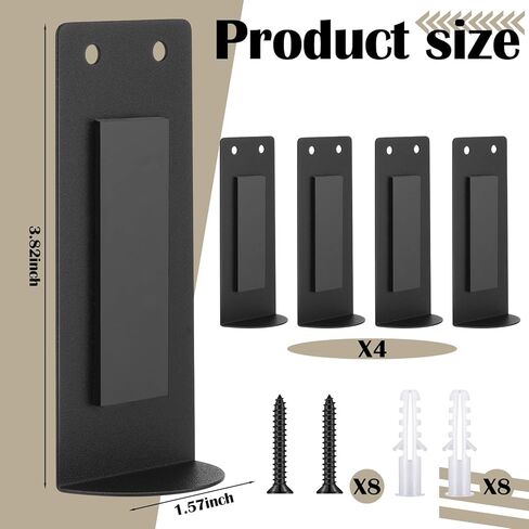 4 PCS رذاذ الأيروسول المغناطيسي يمكن أن يحمل Metal Magnet Toolbox حامل زجاجة الحائط رف زجاجة الرف ميكانيكي رف ميكانيكي رف تخزين مربع للأداة للمرآب ، الأسود in Kuwait