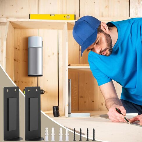 4 PCS رذاذ الأيروسول المغناطيسي يمكن أن يحمل Metal Magnet Toolbox حامل زجاجة الحائط رف زجاجة الرف ميكانيكي رف ميكانيكي رف تخزين مربع للأداة للمرآب ، الأسود in Kuwait