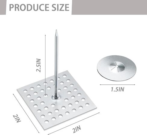 100 Set Insulation Pins，1.5 Inch Self Locking Washers Round,Insulation Stick Pins,for Wall and Ceiling in Saudi Arabia