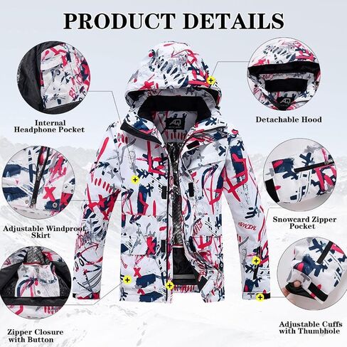 GS الثلج سترة التزلج سترة التزلج على الجليد الثلج المقاوم للماء السترة الثلجية in Kuwait