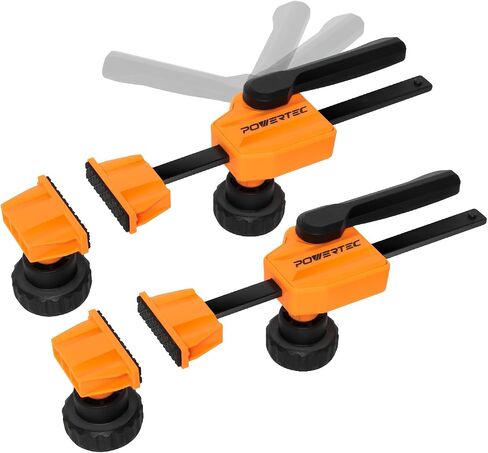 POWERTEC Bench Dog Clamps for 3/4" Dog Holes, Quick Clamp and Release Wood Clamps, Heavy Duty Workbench Clamps with 176lbs Clamping Force, Woodworking Tools - 2PCs (72105) in Kuwait