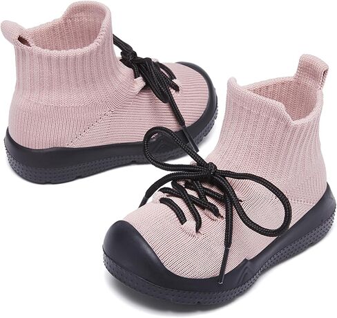 MORENDL Baby Sock Shoes Toddler Sneakers Infant Tennis Slip On Walking Shoes Boys & Girls Non-Slip Slippers in Saudi Arabia