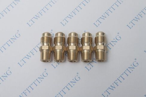 Ltwfitting النحاس النحاس 1/4 "OD X 1/8" الذكور NPT Tube Tube (حزمة 5) in Kuwait