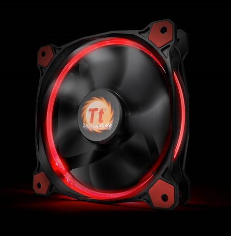 Thermaltake 140 مم Riing14 مروحة LED-Red ، CL-F039-PL14RE-A in Kuwait