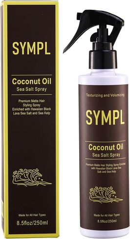 Sympl Sea Salt Salt Coconut Oil Weav Wave Sea Salt Salt Spray - ضباب خفيف يعطي الشعر أمواج شاطئية ناعمة بدون صلابة | يخلق حجم | الانتهاء طويل الأمد in Saudi Arabia