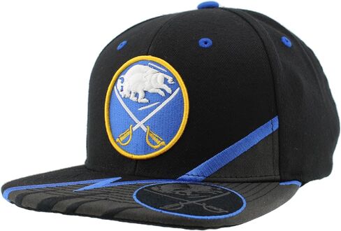 ZHATS NHL Officially Licensed Adjustable Snapback Hat Flat Bill Z11 Bolt in Saudi Arabia
