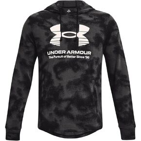 Under Armour UA Rival Terry Novelty Hoodie - 1377185-001 - Black/Jet Gray/Onyx White - XL
