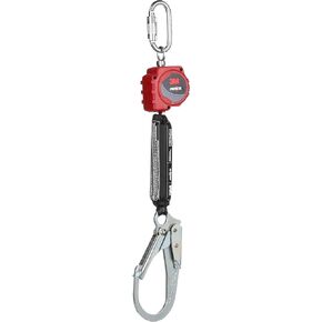 3M Protecta Self-Retracting Lifeline with Carabiner 3100508, Web, Steel Rebar Hook, 6ft