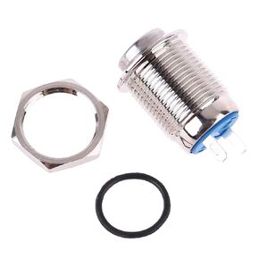 12mm Waterproof Round Metal Momentary Push Button Switch Screw Terminals Push Button Switch On Off Waterproof Momentary Led Control Lever Handle Start Stop Dimmer Detector Sensor