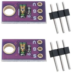 2PCS Ambient Light Sensor Module TEMT6000 Visible Light Sensor Analog Light Intensity Module for Lighting Control Screen Backlight Control Lamp Light Intensity Detection