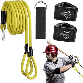Baseball Band, Resistance Band for Baseball Player and Softball Pitchers, Baseball Pitching Trainer and Arm Trainer for Throwing Training, Baseball Training Equipment - Yellow 01 in Saudi Arabia