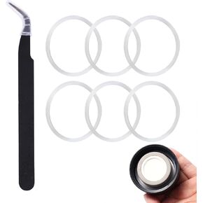 6pcs Silicone O-Rings for Water Bottle, Wide Mouth Seals Replacement with Tweezers Water Bottle Replacement Gaskets for Hydroflask 12/16/24/32/40 oz Bottles