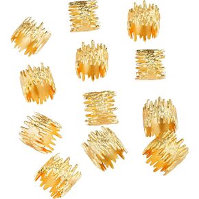 Napkin Rings 12 Pieces Set Gold Serviete Napkin Holder for Christmas Wedding Thanksgiving Famiy Gatherings Birthday Parties Celebrations Function Use