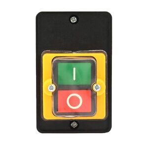 Start Stop Switch AC220V/380V 10A, Emergency Stop Start Button Start Stop Pushbutton Switches Industrial ON/Off Switch
