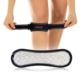 Breathable Patella Tendon Knee Strap, Non-slip Knee Brace for Women Men Arthritis ACL Meniscus Tear Pain Relief, Patellar Tendon Stabilizer for Running, Basketball, Hiking, Soccer