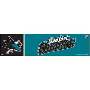 WinCraft NHL San Jose Sharks WCR41948613 Bumper Strip, 3" x 12"