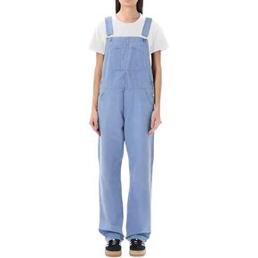Lachmose Womens Overalls Denim Loose Fit Wide Leg Bib Baggy Jeans Jumpsuit Comfy