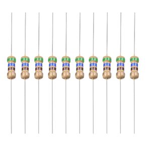 YOKIVE 100 PCS Carbon Film Resistors, 1/4W 560 Ohm 5% Tolerances Resistor, Good for DIY Electronic Projects (4 Color Band, 1.77x0.09-Inch)