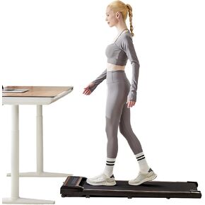 Dumos Portable Armless Prachill-وسادة المشي الهادئة والهدوء تحت Desk مع سرعة قابلة للتعديل 0.6-3.8 ميل في الساعة ، ولياقة 3 في 1 لاستخدام المنزل والمكتب ، الأسود in Kuwait
