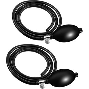 2 Set Blood Pressure Bulb Pump Replacement Rubber Inflation Bulb Adjustable Blood Pressure Pump Blood Pressure Monitor Manual Pump Pressure Hand Pump with Tubing Air Valve for Sphygmomanometer