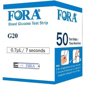 FORA G20/D30/V20 Blood Glucose Test Strips (50 pcs/Box)