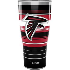 Tervis Traveler NFL Atlanta Falcons - Hype Stripes Triple Walled Insulated Tumbler Travel Cup Keeps Drinks Cold & Hot, 30oz, Stainless Steel