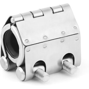 QWORK SUS 304 Stainless Steel Pipe Repair Clamp, Leak Sealer and Emergency Repair Kit for 3/4 Inch Outer Diameter Pipes, Ideal for Plastic and Metal Pipes