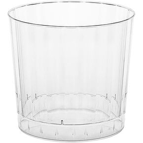 Party Essentials Deluxe/Elegance Hard Plastic Party Cup/Old Fashioned Tumbler/Cocktail Glass, 80 Count (Pack of 1), Clear