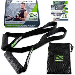 EverStretch Stretching Grips Premium Stretching Equipment for Athletes. Stretch Straps to Reach Impossible Positions Without Discomfort. Great for Physical Therapy and Rehabilitation Exercises.