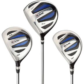 Ram Golf EZ3 Mens Wood Set - Driver, 3 & 5 Wood -Headcovers Included