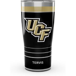 Tervis Traveler UCF Knights - MVP Triple Walled Tumbler Cup Cup يحافظ على المشروبات الباردة والساخنة ، 20 أوقية ، الفولاذ المقاوم للصدأ