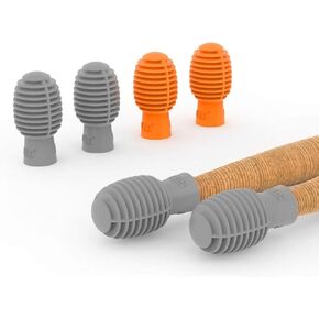 Drum Mute, AUPHY Drum Dampener Accessory Drumstick Silent Practice Tip Protector for Drumsticks Head Percussion Drum Mute Replacement 4PCS