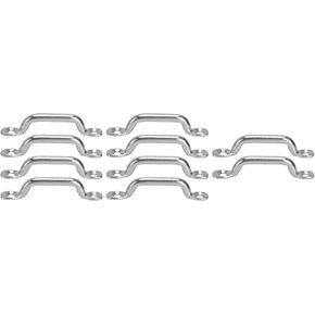 10Pcs Boat Top Pad Eye Deck Loop Tie Down 316 Stainless Steel Set Kit for Fixing Pontoon Kayak Buggy Downs Jeep Door Limit Strap Tarps Canopies